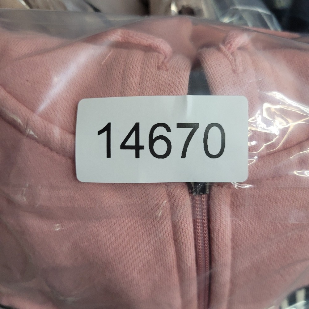 Harley Davidson Hoodie Womens M Pink Full Zip Drawstring Biker Jacket - Picture 9 of 9